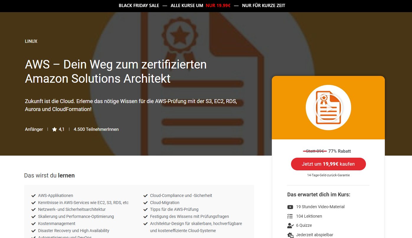 Amazon AWS Certified Solutions Architect - Associate – product image